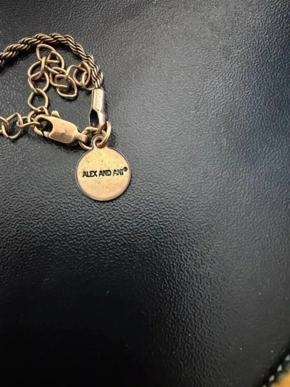 Alex and Ani Gold Heart Vintage Necklace – Angel Message Pendant - Picture 3 of 5